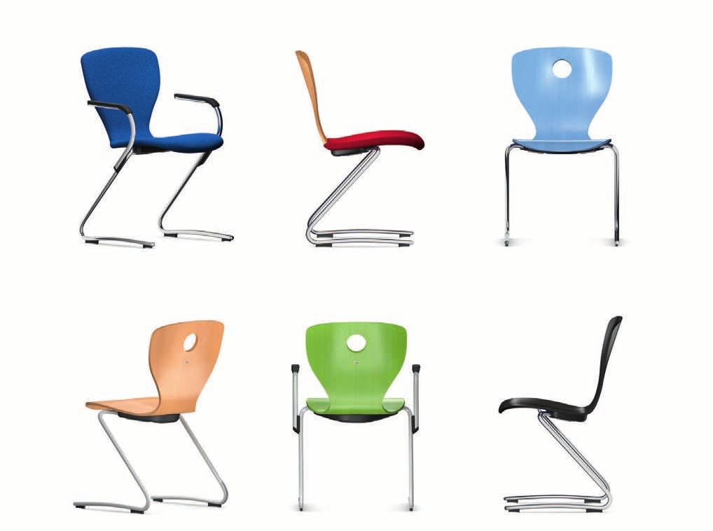 Product-Boek Multifunctionele stoelen, bureaudraaistoelen PRODUCTINFORMATIE PSwing-VF_TY_FL - 22.02.2017 - www.vs-furniture.com PantoSwing-VF Voorwaarts neigende stoel met sledeframe.