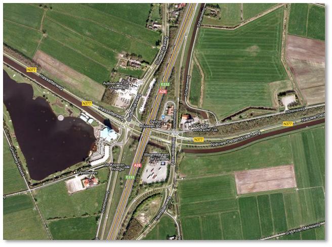 2. Situering van het onderzoeksgebied Het onderzoeksgebied is gesitueerd aan de Lichtmisweg 7 in Rouveen, gemeente Staphorst.