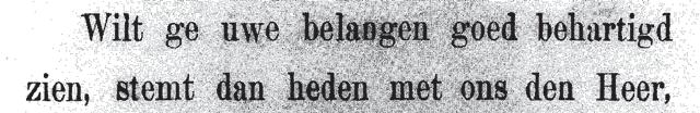 In 853 worden twee kiesverenigingen opgericht: Vaderland en Oranje en Grondwet en Koning.