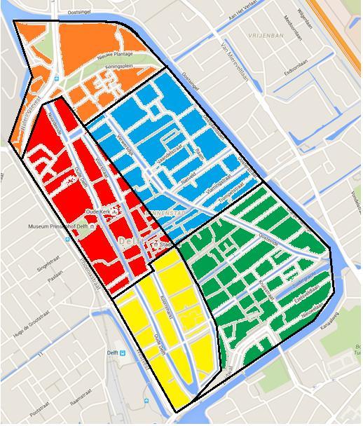 Parkeerdruk in de binnenstad van Delft 2015 Rapport over de periode 6-13 oktober 2015 D1 B Noord-oost B Noord-west B Zuid-oost B