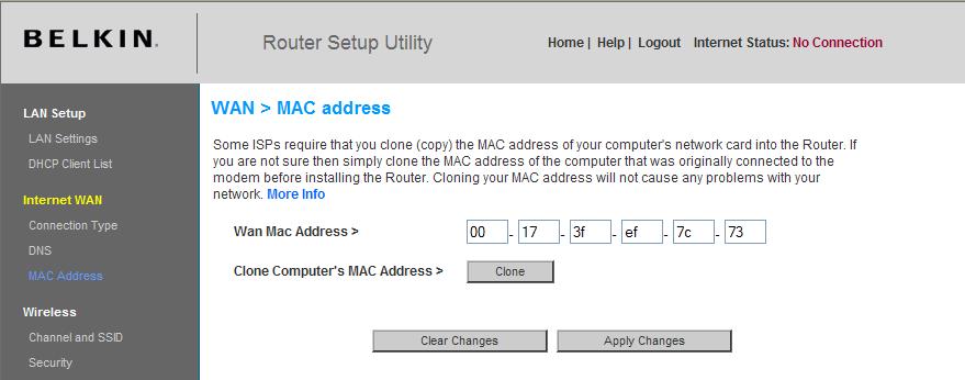 Alternatieve installatiemethode Het adres van uw WAN Media Access Controller (MAC) configureren Alle netwerkcomponenten waaronder kaarten, adapters en routers hebben een uniek serienummer dat bekend