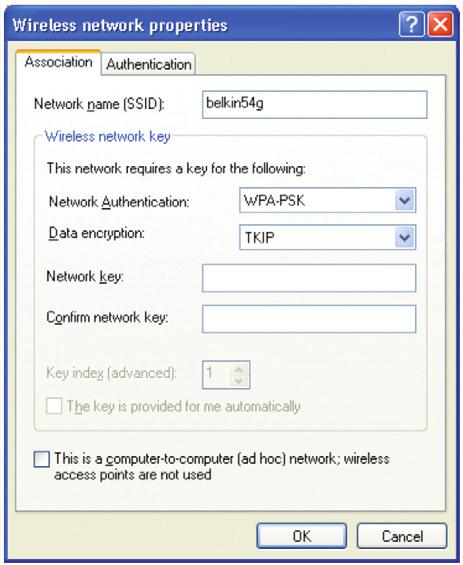 Gebruik maken van de geavanceerde webinterface 4. Klik op het tabblad Wireless Networks (Draadloze netwerken) op de knop Configure (Configureren). Het volgende venster verschijnt. 6.