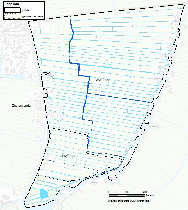 WW-08A en WW-08B. De polder is gelegen in de gemeente Zoeterwoude.