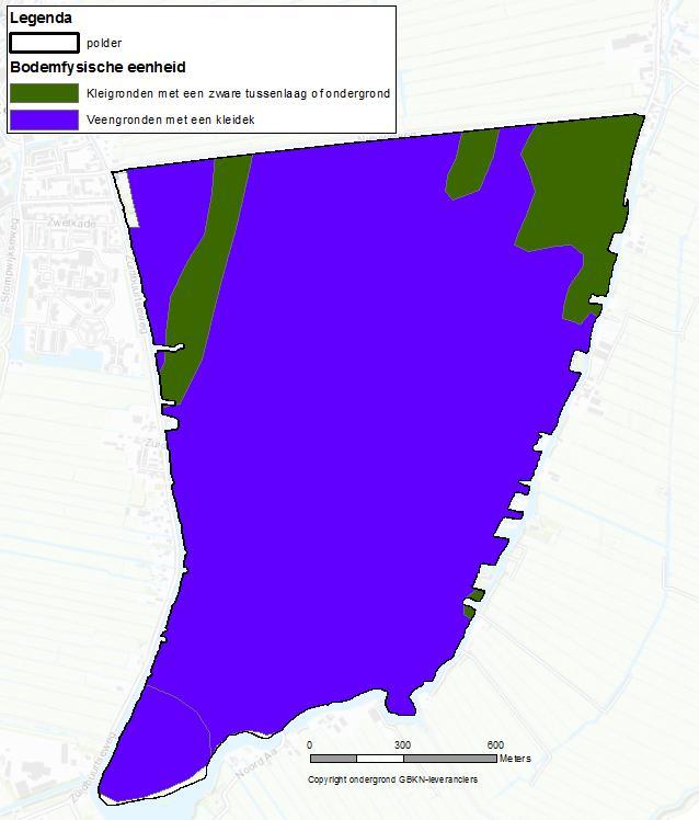 3.3 Bodem en landschapswaarden 3.3.1 Bodemopbouw De bodemopbouw in de Westbroekpolder polder is weergegeven in Figuur 3-4 en in de bijlagen.