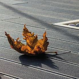 Van een materiaal dat voortdurend intensief onderhoud vereist, zouden we nooit zo n groot terras hebben gemaakt. Een UPM ProFi terras, Stone Grey in 2010 geplaatst door de familie Sinkkonen.