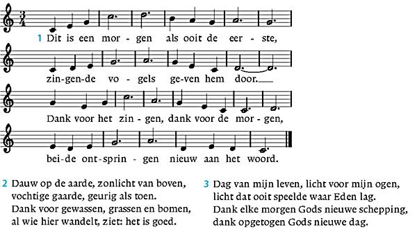 Wij zingen Dit is een morgen als ooit de eerste (lied 216) Cantorij couplet 2 Bemoediging V.