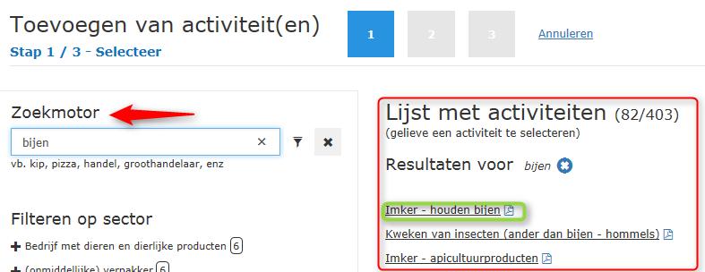 8.5.1. Toevoeging van een activiteit Klik op Activiteit toevoegen.