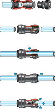 koppelingen food - kunststof John Guest Speedfit push-in koppelingen voor perslucht, vloeistoffen & levensmiddelen Multifunctionele koppelingen voor