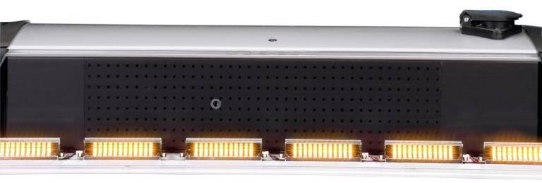 LED-signaalbalk (LSB) LED signaalbalk: Geïntegreerd looplichtsignaal Waarschuwing/afzetting naar achter Verkeersbeïnvloeding door patronen Compact bedieningsgedeelte Verschillende flitspatronen