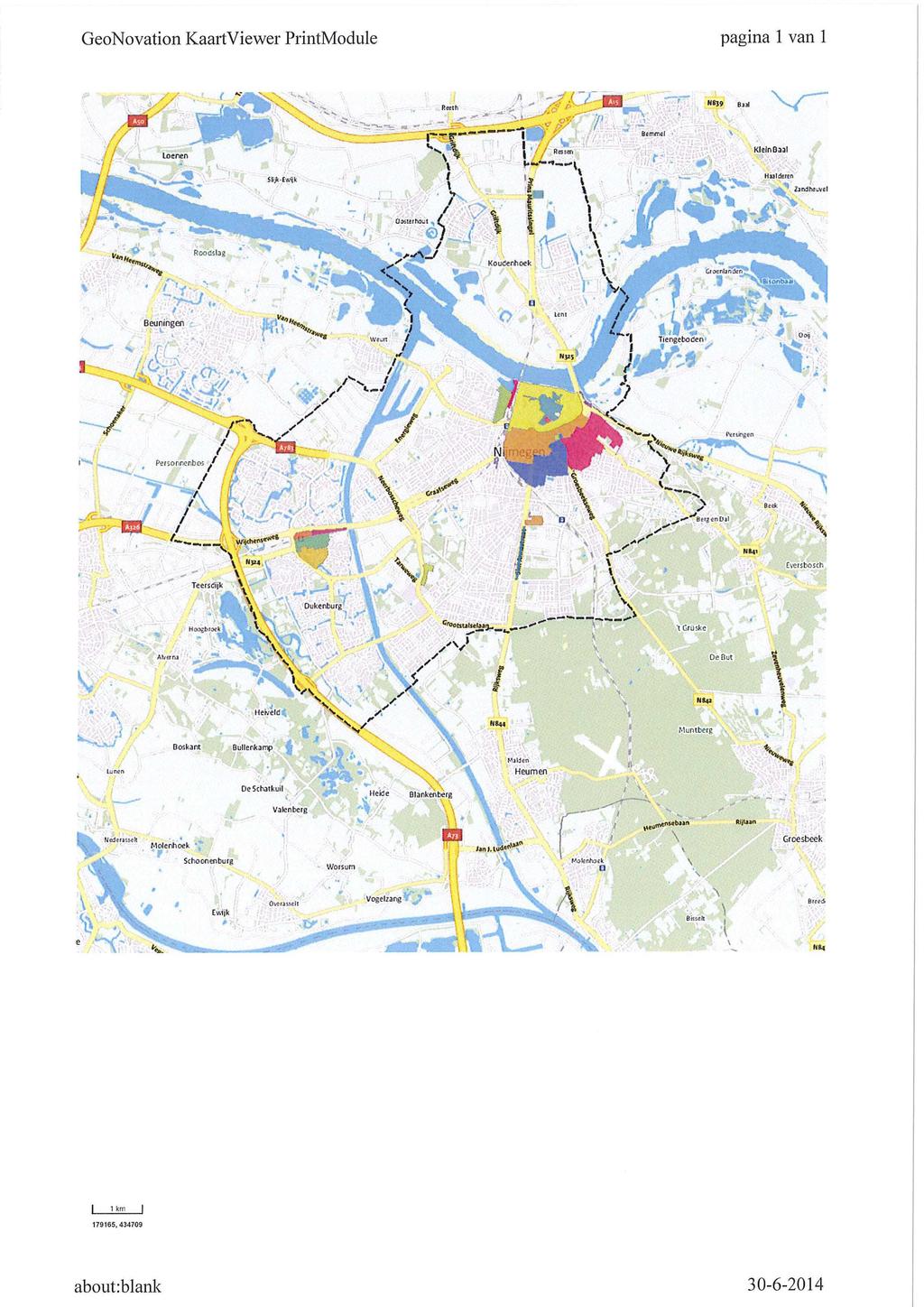 GeoNovation KaartViewer PrintModule pagina 1