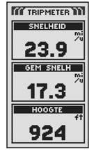 * Optie Standaard Markeer en selecteer STANDAARD om alle oorspronkelijke standaardinstellingen op de pagina Meters te herstellen.