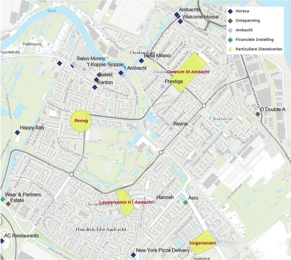 5.4 Horeca en dienstverlening Potentieel kansrijke horeca en dienstverlening winkelcentrum De Schoof Op basis van de trends en ontwikkelingen en de aanbodanalyse worden een aantal vormen van horeca