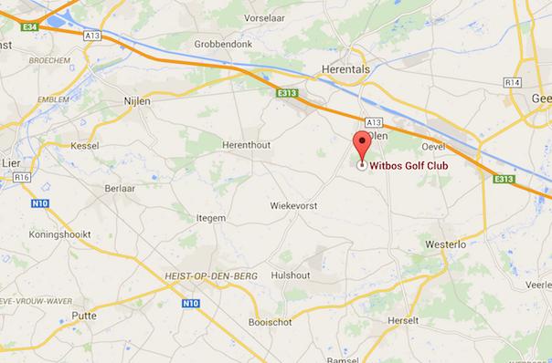 Golfclub Witbos ligt op enkele minuten rijden van uitrit 21, Herentals Industrie, of uitrit 22, Herentals-Oost.