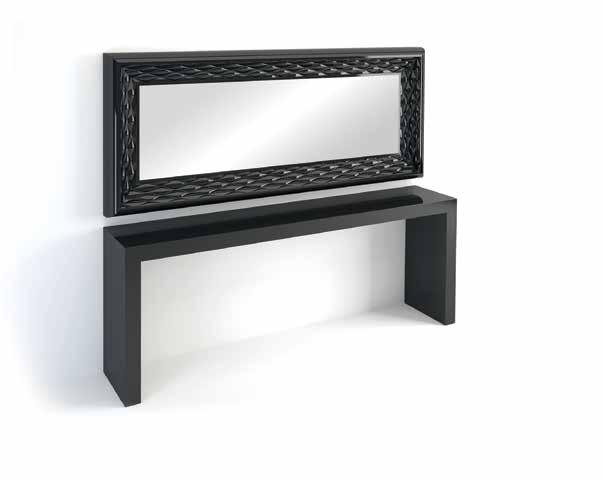 PROVOCATEUR E LEVEL Wall styling station with stainless steel shelf Black or white frame gloss finish 1.