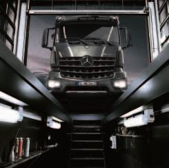 Mercedes-Benz Truckonderhoudsmanagement. In combinatie met de FleetBoard dienst Service is Mercedes-Benz Truckonderhoudsmanagement als optie beschikbaar.