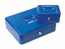 200.0074 MAILBOX groen 470x340x170 mm RAL 6009 5 kg 27 liter 70,00 550.200.0072 MAILBOX blauw 470x340x170 mm RAL 5011 5 kg 27 liter 70,00 CASHBOX Geheel van metaal vervaardigd Scharnierend deksel met