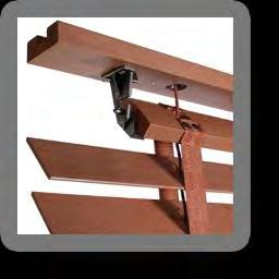 Horizontale houten jaloezieën 50mm RETRO RETRO wood venetian blind Soort montage: venstervleugel met boren, plafond, muur Kind of assembly: