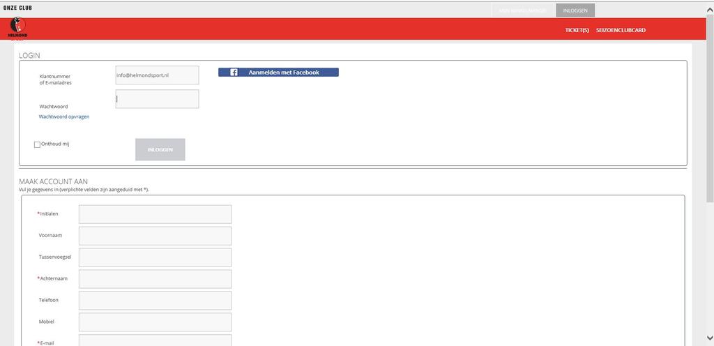 Handleiding seizoenkaartverlenging 2017-2018 Stap 1: Voer de volgende link in je internetbrowser in of klik op de link: https://voetbal.iticketsro.com/helmondsport/renewsubscriptions.