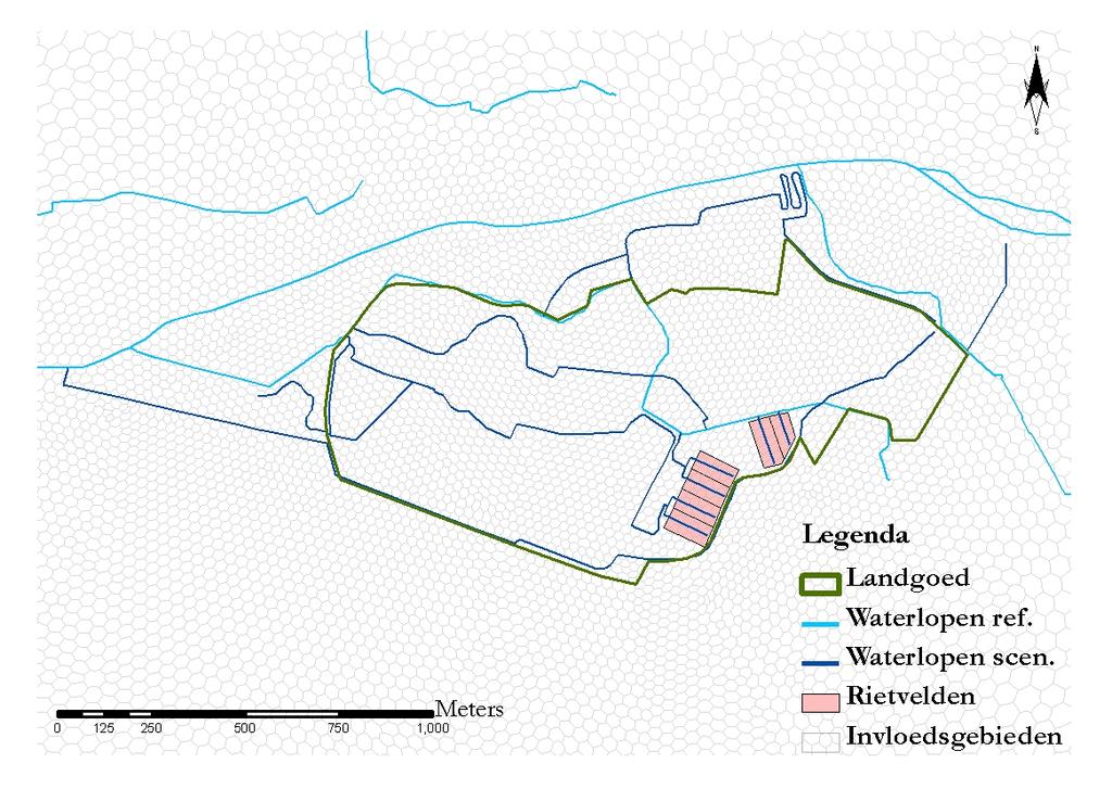 4 Modelschematisatie en modeltoetsing 4.1 Modelgebied en ruimtelijke indeling Figuur 2.1 geeft een overzicht van het modelgebied met daarin het interessegebied het landgoed het Lankheet.