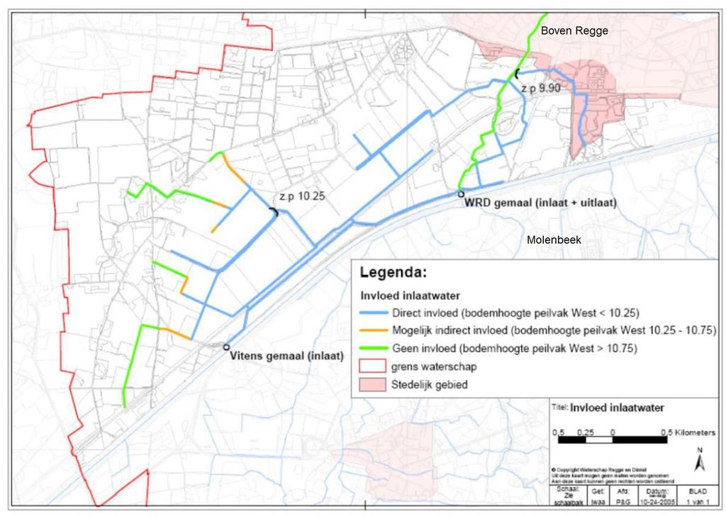 grondwaterbeschermingsgebied van Goor loopt. Daarnaast is de Boven-Regge van belang, deze loopt langs het waterwingebied.