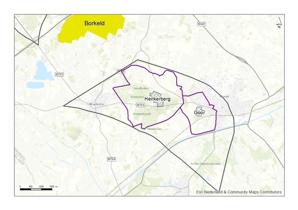 Afbeelding 4.3 Begrenzing Natura2000.