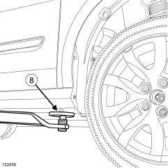 Steunpunten voor Opmerking: In het geval dat deze werkwijze niet mogelijk is, met name bij het gebruik van ondersteuning onder de carrosserie voor het