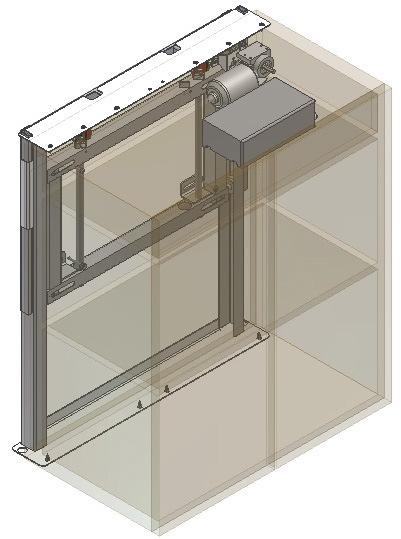 Keukenframes voor bovenkasten VertiElectric keukenframe voor bovenkasten VertiElectric doet enkel een verticale beweging, waardoor de kast minder het gebruik van het werkblad hindert, maar komt iets