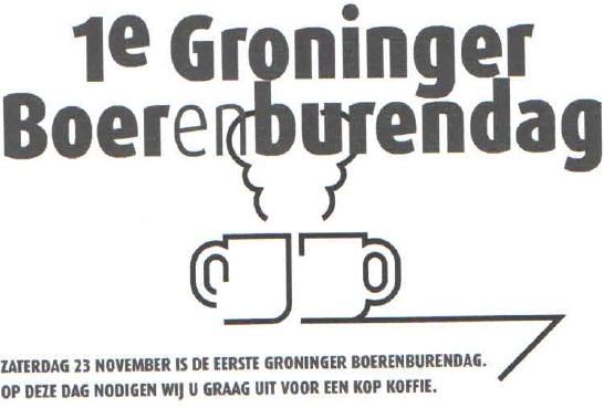 23 november: 1 e Groninger Boerenburendag, fam. Snijder Meerweg 1, 10:00-14:00 u. 29 november: Kuutjebuuters, 20:00 u. Ons Centrum 30 november: Wintermarkt in Menterne, 14:30-19:00u.
