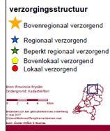 Van de deelnemende kernen zijn dit Bolsward, Joure, Lemmer, Gorredijk, Kollum, Damwâld, Stiens en Sint Annaparochie. Kaart 4.7 Verzorgingsstructuur deelnemende kernen Bron: Provincie Fryslân i.s.m. Broekhuis Rijs Advisering Tenslotte kan dan nog een aantal kernen worden onderscheiden met een lokaal verzorgende functie.