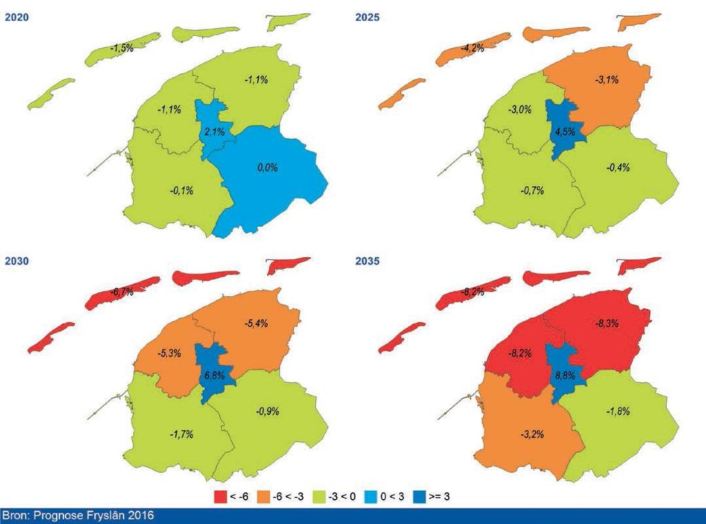 ontwikkeling doormaken zoals Noordoost en zal ook Zuidwest Fryslân vanaf 2020 krimp vertonen. Bevolkingsprognose Momenteel ligt het totale inwonertal van Nederland inmiddels op 17 miljoen.
