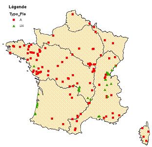reservoirs. Dit houdt in dat voor reservoirs (90% van de Franse meren vallen in deze (kunstmatige) categorie) niet zonder meer natuurlijke referenties gebruikt kunnen worden Figuur 4.1.
