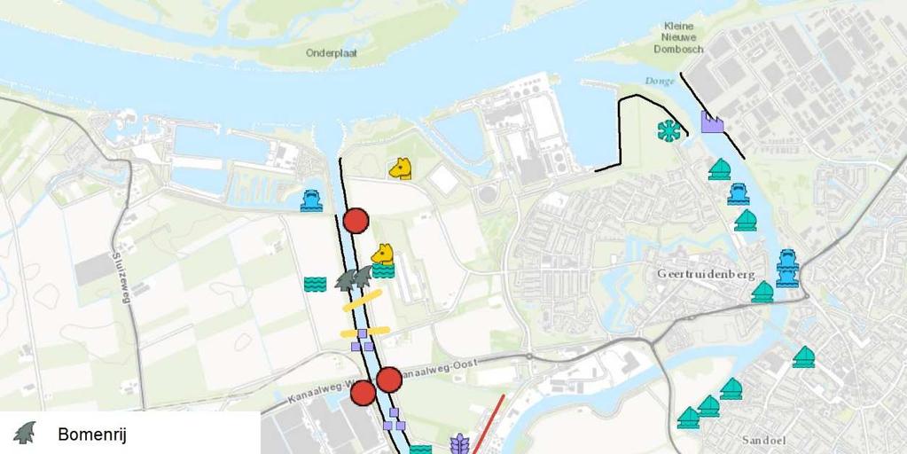 Kenmerkend voor het plangebied en de directe omgeving zijn onder andere de vesting van Geertruidenberg, de Amercentrale