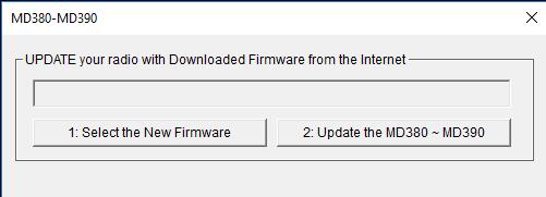 De laatste versie van de firmware kun je downloaden op de site van PD0ZRY: https://pd0zry.nl/md380-fw/ voor een portofoon zonder GPS kies je een versie met bestandsnaam firmware-date-time-commit_hash.