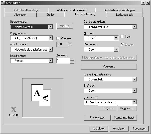 OPMERKING: De stappen en schermen voor het afdrukken kunnen variëren, afhankelijk van de toepassingssoftware die u gebruikt.