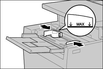 3. Papier plaatsen Papier plaatsen in lade 5 (handmatige invoer) Als u kopieert of afdrukt op een papierformaat dat afwijkt van het papier dat in de laden is geplaatst, gebruikt u dan lade 5