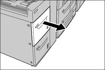 3. Papier plaatsen Papier plaatsen in de optionele laden 6 en 7 (grote papierladen) Als u beschikt over de optionele lade 6 en 7, gebruikt u de volgende procedure om hierin papier te plaatsen.