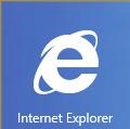 De tegel "Bureaublad" opent de klassieke Windows weergave De tegel Internet Explorer opent Internet Explorer OPMERKING!