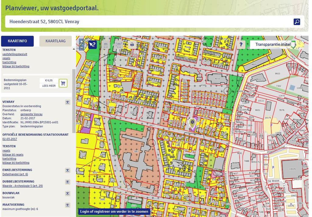 BESTEMMING Bestemmingsplan met kenmerk NL.IMRO.0984.BP15001-on01, vastgesteld op 25-02-2017 met als bestemming detailhandel.