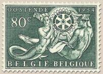 Embleem met twee wereldhelften 952 953 954 955/960 - Tuberculosebestrijding.