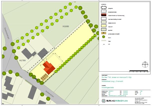 Het perceel is momenteel onbebouwd en in gebruik als tuin.