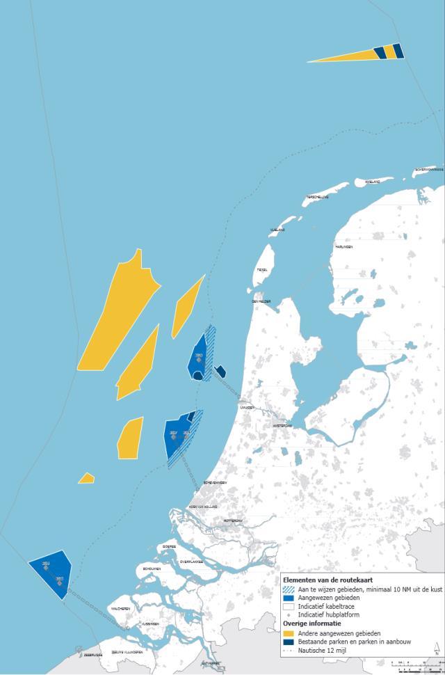 Alternatieve locaties windparken Hollandse Kust Voorkeursvariant: 700 MW op HK-Noord, 1.