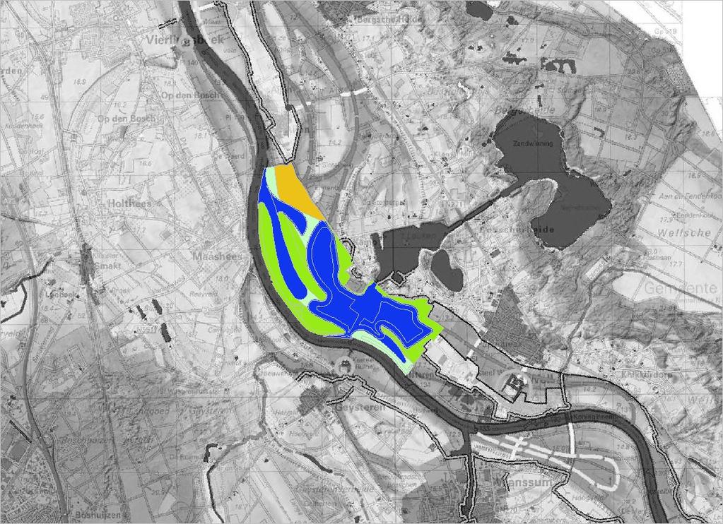 3.12 Bergen (Maaspark Well) Maaspark Well is een ontwerp van Teunesen Zand en Grint en betreft een reeds vergunde situatie. Het project is recent in uitvoering gegaan.