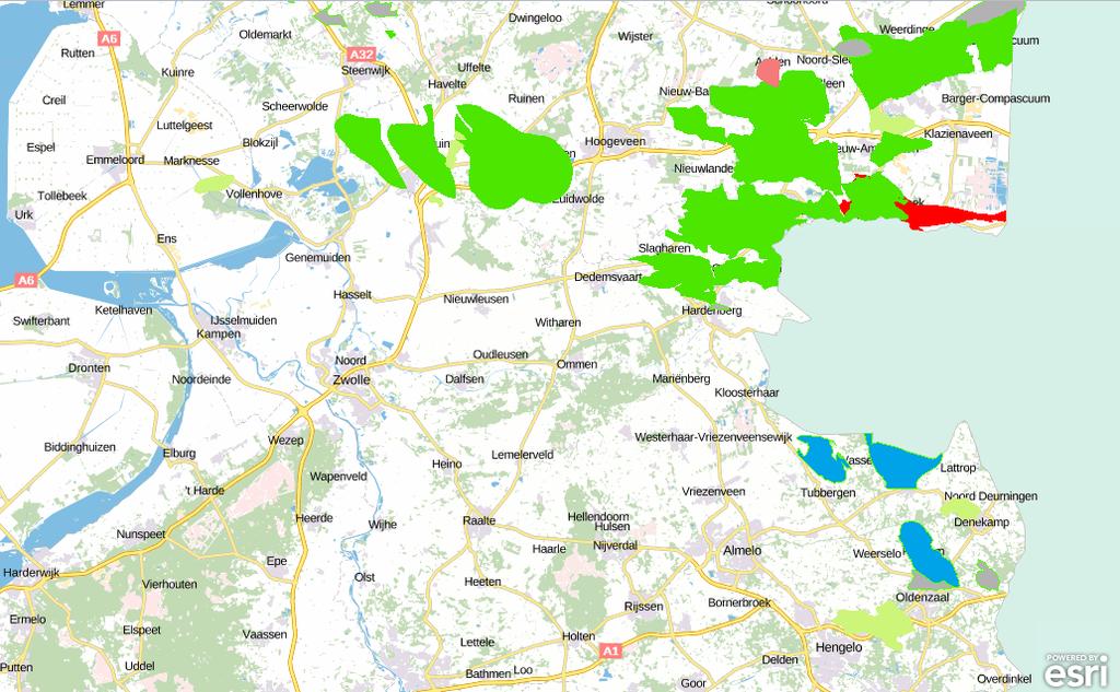 2 Geologie In Twente bevinden zich drie leeg-geproduceerde gasvelden: Tubbergen, Rossum-Weerselo en Tubbergen-Mander (Figuur 1).