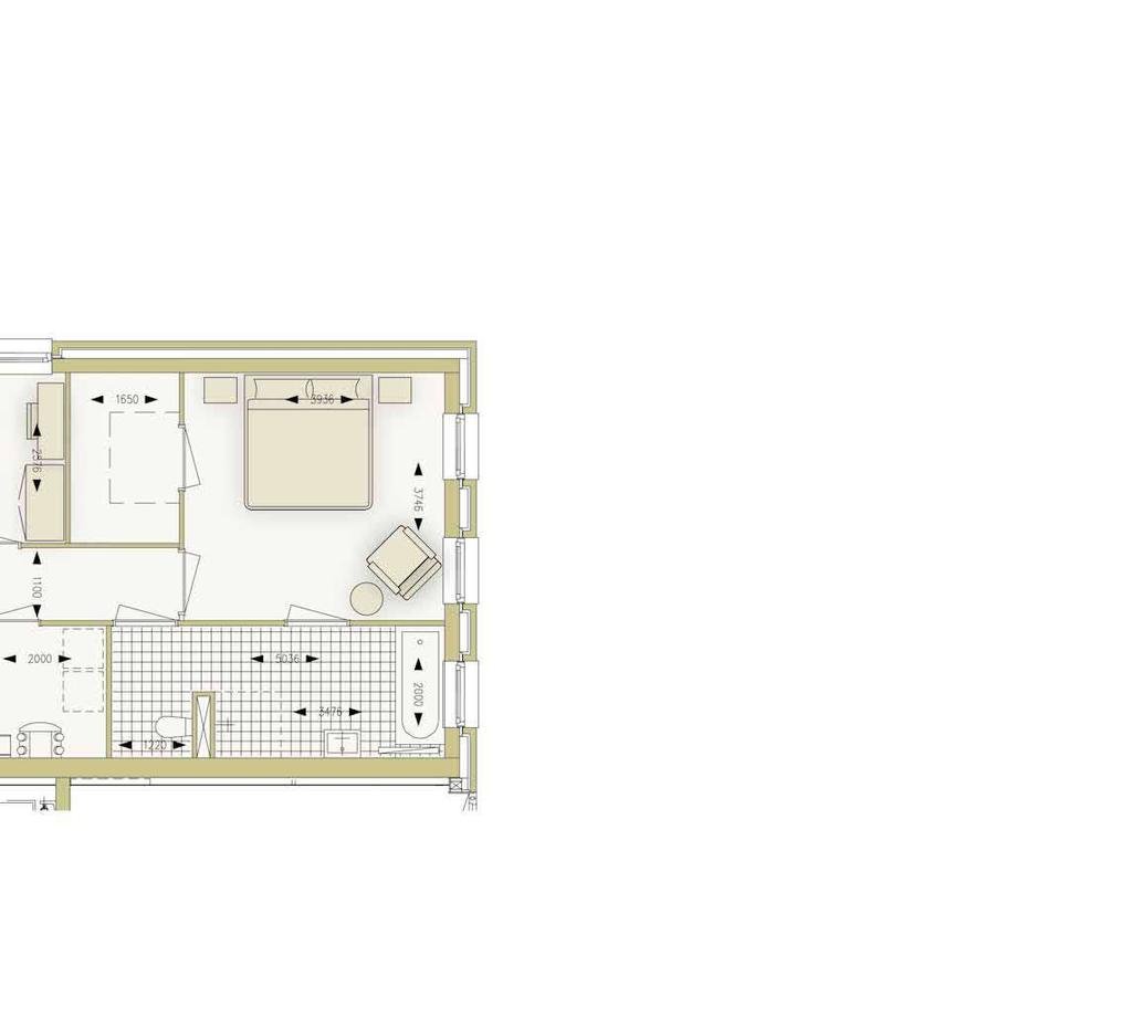 1e en 2e verdieping: ruimte en comfort De appartementen op de 1e en 2e