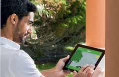 smartphone of tablet configureren: zo kunt u bijvoorbeeld het maaischema instellen, statusmeldingen opvragen, het maaien afbreken of weer