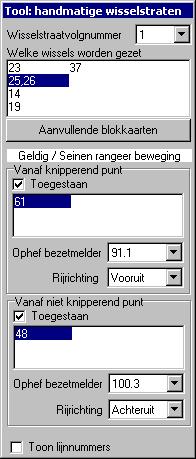 2015 PaHaSOFT Koploper 8.7 Pagina 173 van 417 seinkeuze. Het weer onveilig zetten van de seinen kan handmatig of automatisch gebeuren.