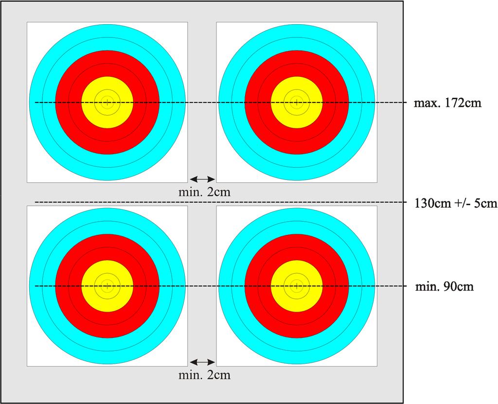 Image 5: 4 x 5-10 Scoring Zones Target Face 4 x 6-10 rings