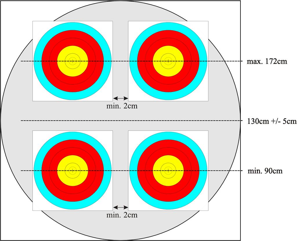 Image 6: 4 x 6-10 Scoring Zones Target Face 3 x 6-10 rings