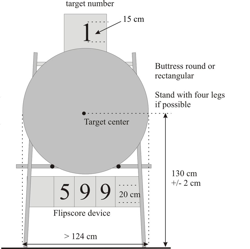 Image 11: Indoor target butt set-up 4 x 4 40cm blazoen voor