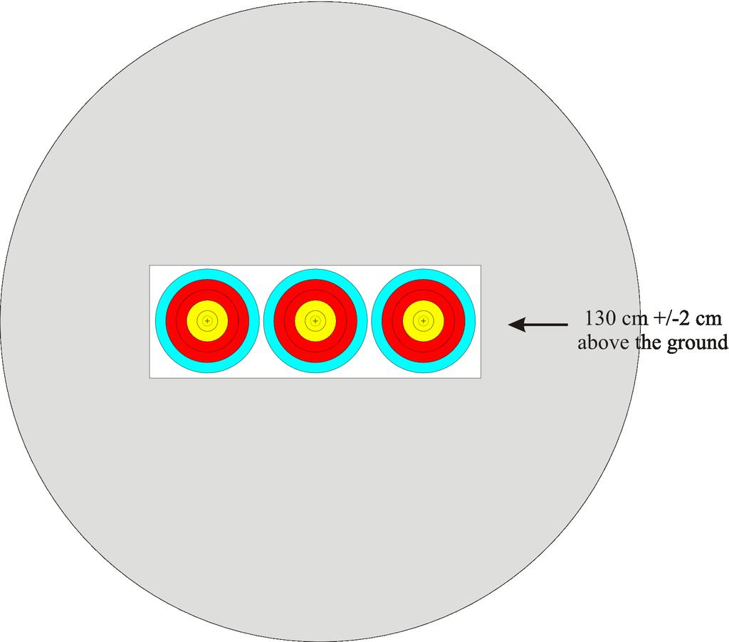 Image 16: 1 x 3 Horizontal Triple Target Face for Indoor Beschrijving